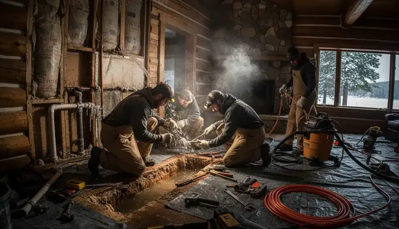 Expert Plumbing Pro - emergency-burst-pipe-repair-for-a-vallecito-lake-home