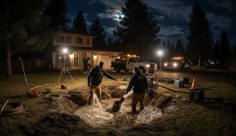 Expert Plumbing Pro - late-night-burst-pipe-repair-in-the-forest-lakes-neighborhood-of-bayfield